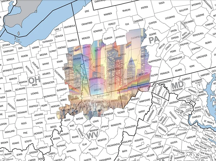 Map of 3RBA's Region